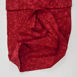 Red Batik Quilting Weight Woven Fabric - 44" x 72"