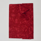 Red Batik Quilting Weight Woven Fabric - 44" x 72"