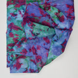 Purple, Blue + Green Batik Quilting Weight Woven Fabric - 44" x 110"