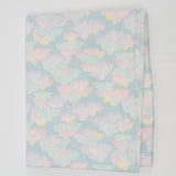 Pastel Rainbow Cloud Print Woven Fabric - 44" x 84" + Extra