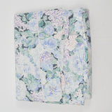 Pastel Blue, Green + Purple Floral Print Woven Flat Sheet - 100" x 100"