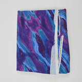 Blue, Purple + Pink Abstract Print Quilting Weight Woven Fabric - 40" x 84"