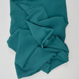 Bluish-Green Crinkled Crepe Flowy Woven Fabric - 60" x 120"