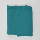 Bluish-Green Crinkled Crepe Flowy Woven Fabric - 60" x 120"