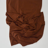 Chocolate Brown Stretch Knit Fabric - 72" x 72"