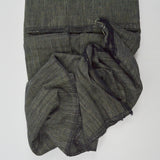 Gray-Green Striped 100% Cotton Medium-Weight Woven Shirting Fabric - 45" x 184"