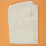 Light Yellow Sheer Gingham Organza Woven Fabric - 54" x 108"