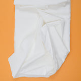 White Basic Woven Fabric - 50" x 106"