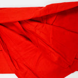 Red Brushed Surface Flannel Woven Fabric - 46" x 144"