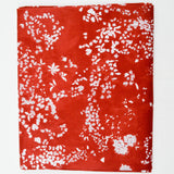 Red + White Blossom Print Nani Iro Cotton Lawn Woven Fabric - 40" x 96"