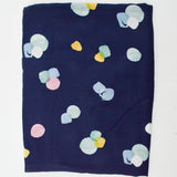 Blue, Green + Pink Watercolor Dot Lady McElroy Prosecco Fizz Print Viscose Challis Woven Fabric - 56" x 148"