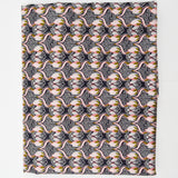 Black, White, Pink + Green Geometric Floral Print Cotton Lawn Woven Fabric - 54" x 120"
