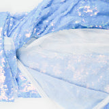 Light Blue Iridescent Sequin Fabric - 60" x 86"