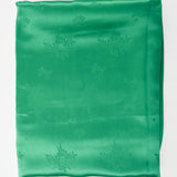 Green Floral Damask Satiny Woven Fabric - 38" x 128"