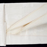 Light Beige Moire Ribbed Woven Fabric - 55" x 94"