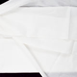 White Semi-Sheer Damask Diamond Silky Woven Fabric - 44" x 100"