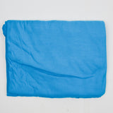 Bright Blue Lightweight Slub Knit Woven Fabric - 64" x 86"