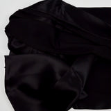 Black Satiny Woven Fabric - 56" x 74"