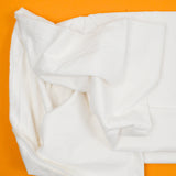 White Cotton Woven Fabric - 44" x 304"