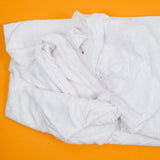 White Lightweight Burnout Knit Fabric - 68" x 120"