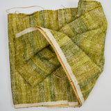 Green Handwoven Fabric Runner - 15" x 124"