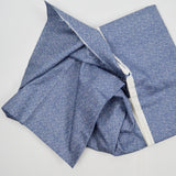 Blue + White Print Quilting Weight Woven Fabric - 44" x 92"