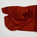 Rust Brown Soft Twill Woven Fabric - 46" x 86"