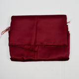 Dark Red Iridescent Synthetic Woven Fabric - 44" x 88"