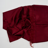 Dark Red Iridescent Synthetic Woven Fabric - 44" x 88"