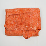 Orange + White Abstract Print Quilting Weight Woven Fabric - 46" x 180"