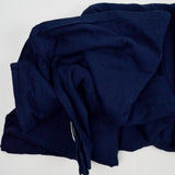 Navy Blue Flannel Flat Sheet - 86" x 100"