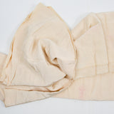 Ivory Beige Ribbed Flowy Woven Fabric - 37" x 124"