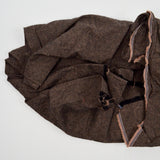 Brown Linen Blend Woven Fabric - 44" x 98"