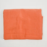 Dusty Coral Orange Ribbed Woven Fabric - 48" x 90"