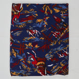 Blue, Brown + Yellow Cowboy Print Shirt Weight Woven Fabric - 44" x 112"