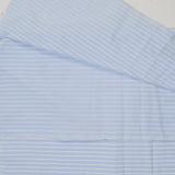 Light Blue + White Stripe Woven Shirting Fabric - 60" x 96"