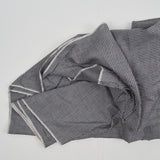Black + White Lightweight Gingham Woven Fabric - 35" x 120"