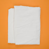 White Cotton Blend Lightweight Woven Shirting Fabric - 32" x 128"