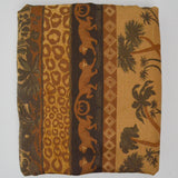 Brown Animal Stripe Woven Tapestry Fabric - 46" x 84"