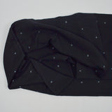 Black + Gray Light Blue Woven Dot Lightweight Apparel Fabric - 44" x 128"