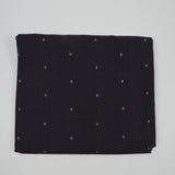 Black + Gray Light Blue Woven Dot Lightweight Apparel Fabric - 44" x 128"