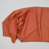 Orange + Pink Stripe Lightweight Woven Apparel Fabric - 47" x 92"