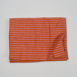 Orange + Pink Stripe Lightweight Woven Apparel Fabric - 47" x 92"