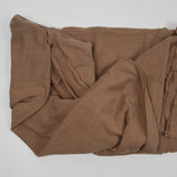Brown Pointelle Rib Knit Fabric - 84" x 88"