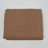 Brown Pointelle Rib Knit Fabric - 84" x 88"