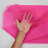 Hot Pink Tulle Mesh Fabric - 72" x 152"