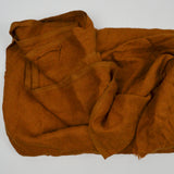 Burnt Orange Brown Geometric Damask Textured Woven Fabric - 57" x 120"