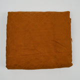 Burnt Orange Brown Geometric Damask Textured Woven Fabric - 57" x 120"