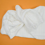 White Cotton Sweater Pointelle Knit Fabric - 50" x 160"