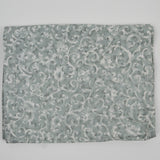 Green + White Swirl Print Woven Fabric Curtain - 13" x 138"